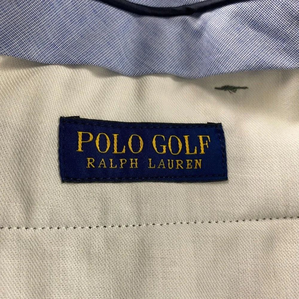 Polo Golf Ralph Lauren Pants Mens 36x30 Wool Gray Plaid stretch
